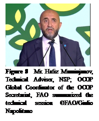 ??????:  
Figure 8  Mr. Hafiz Muminjanov, Technical Adviser, NSP; OCOP Global Coordinator of the OCOP Secretariat, FAO summarized the technical session &copy;FAO/Giulio Napolitano
